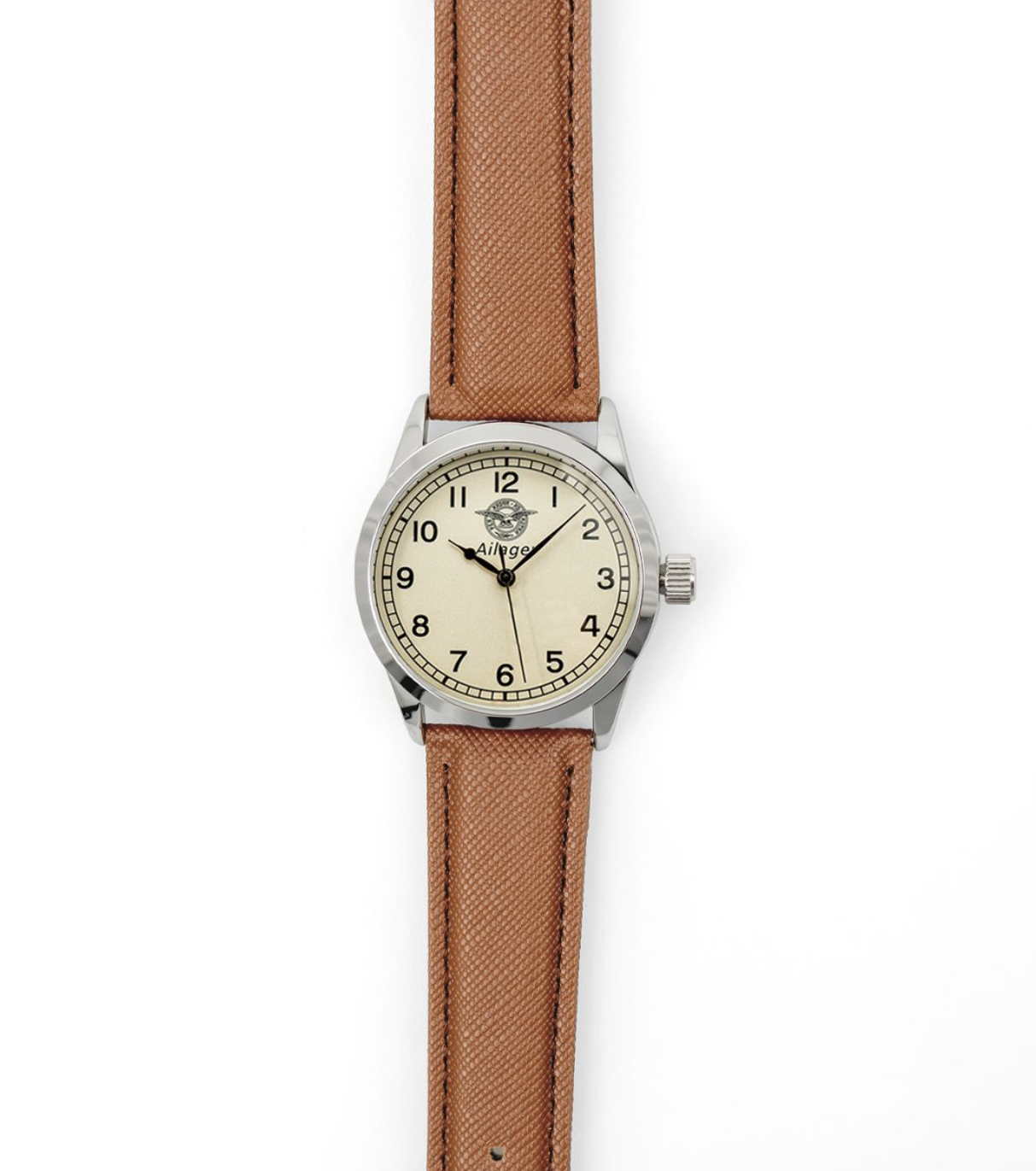Brittisk RAF-pilotklocka - brunt armband