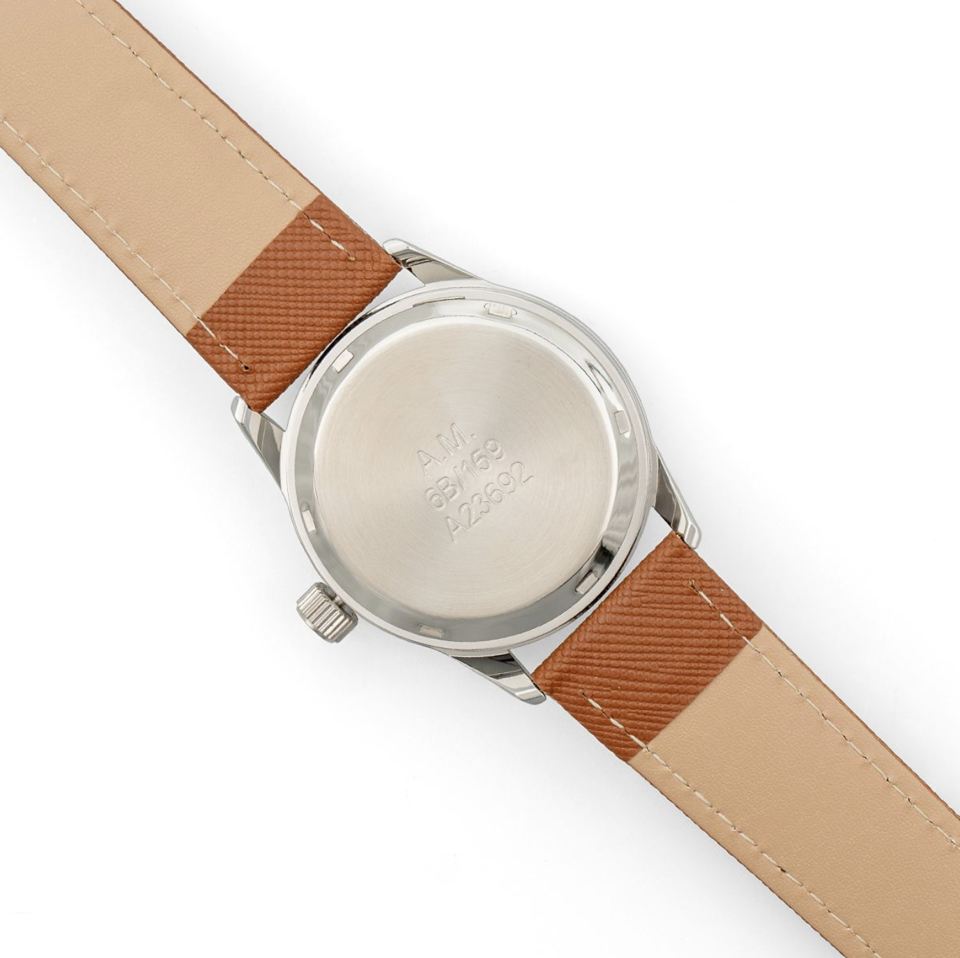 Brittisk RAF-pilotklocka - brunt armband