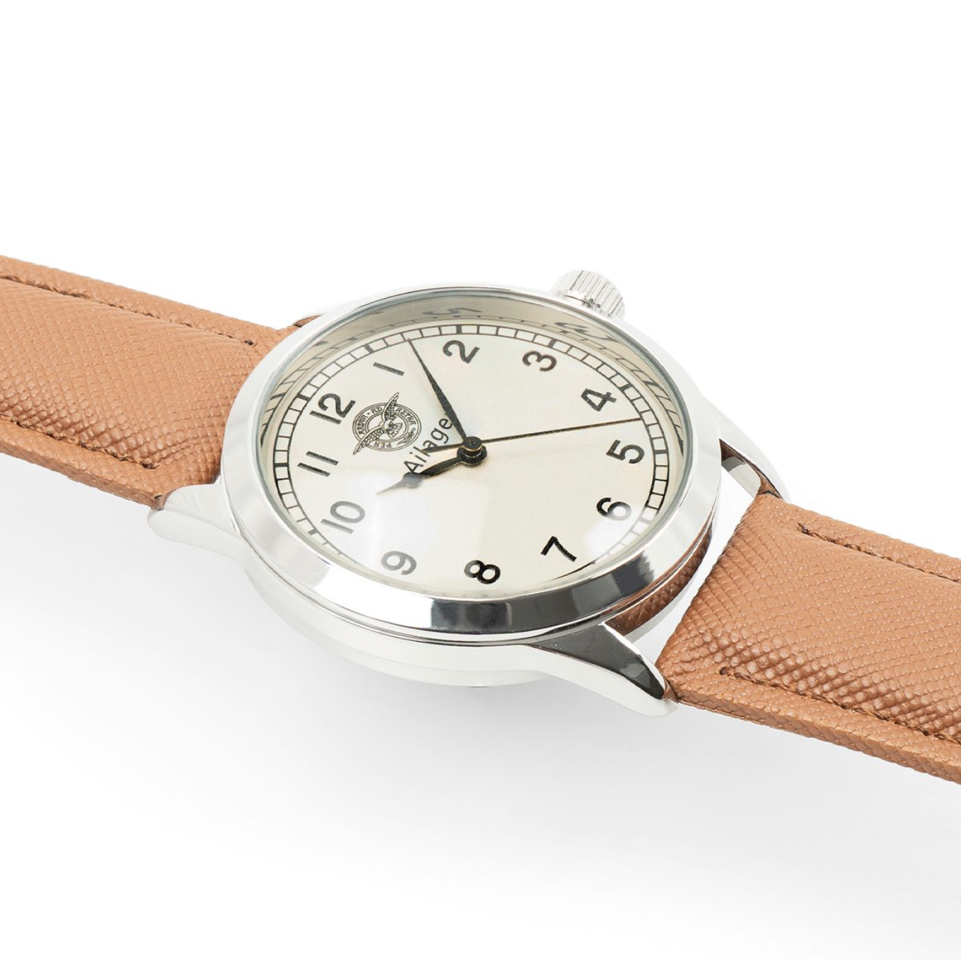 Brittisk RAF-pilotklocka - brunt armband
