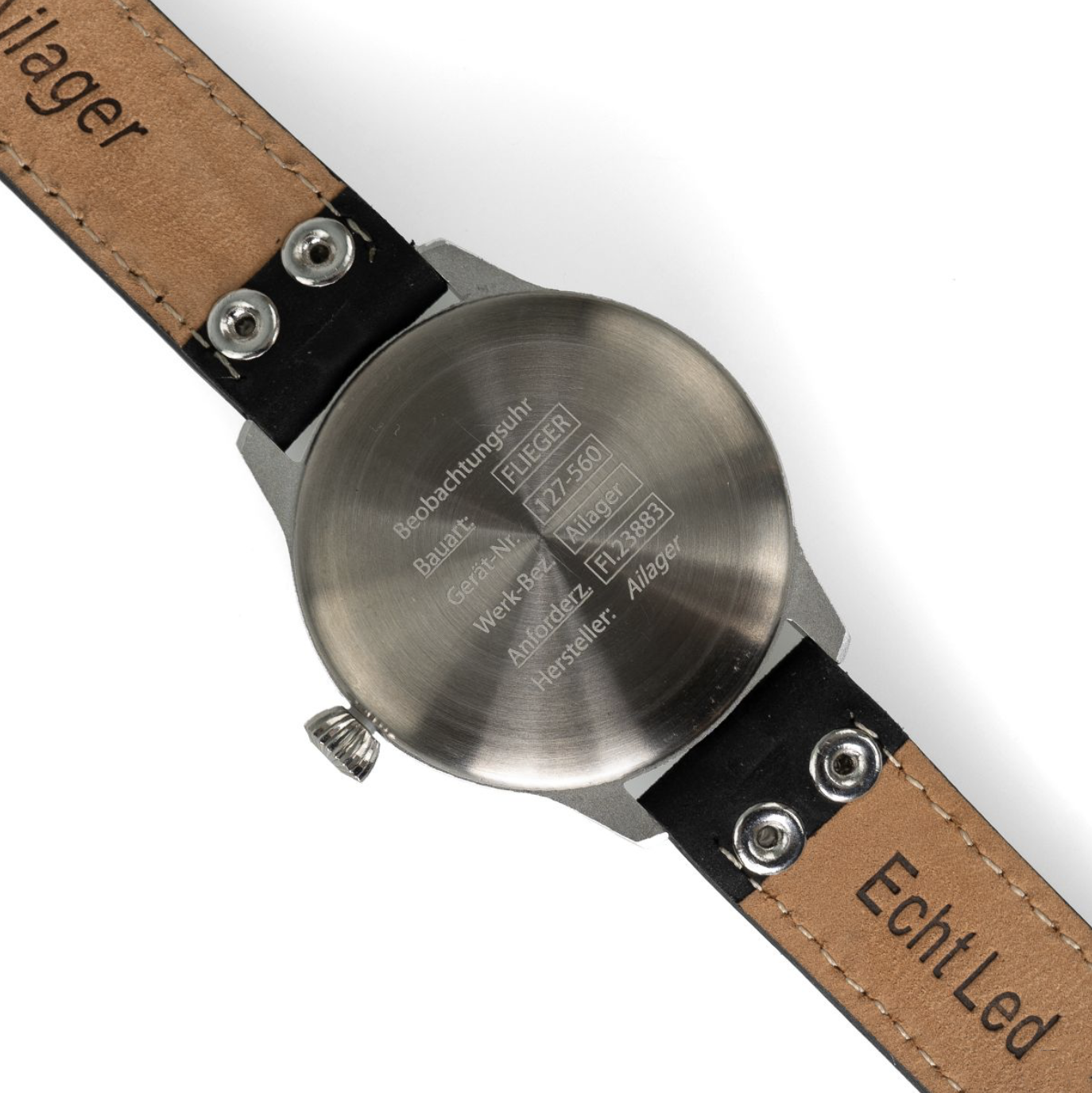 Tyska Luftwaffe Aviator Service The Beobachtungsuhr - Svart