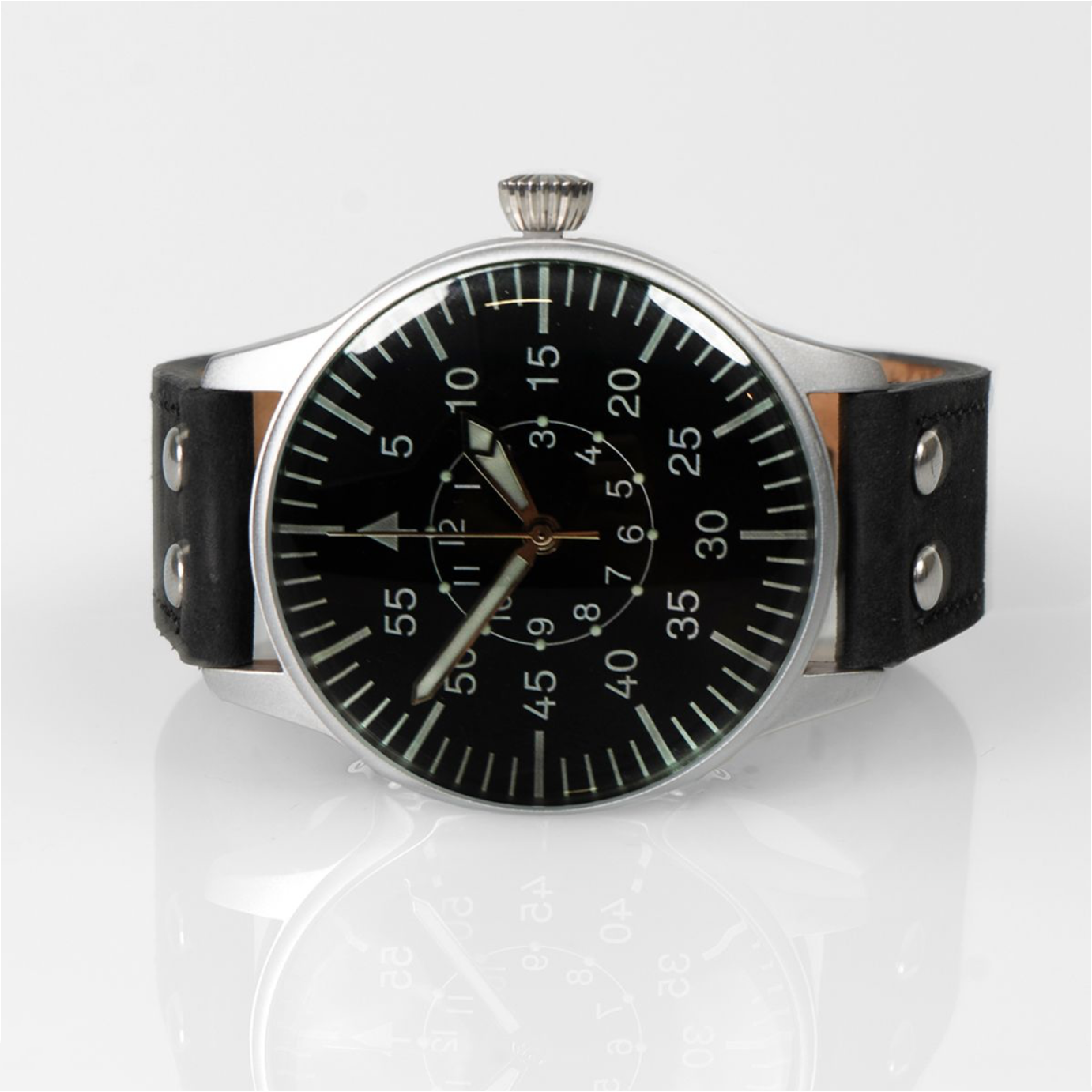 Tyska Luftwaffe Aviator Service The Beobachtungsuhr - Svart