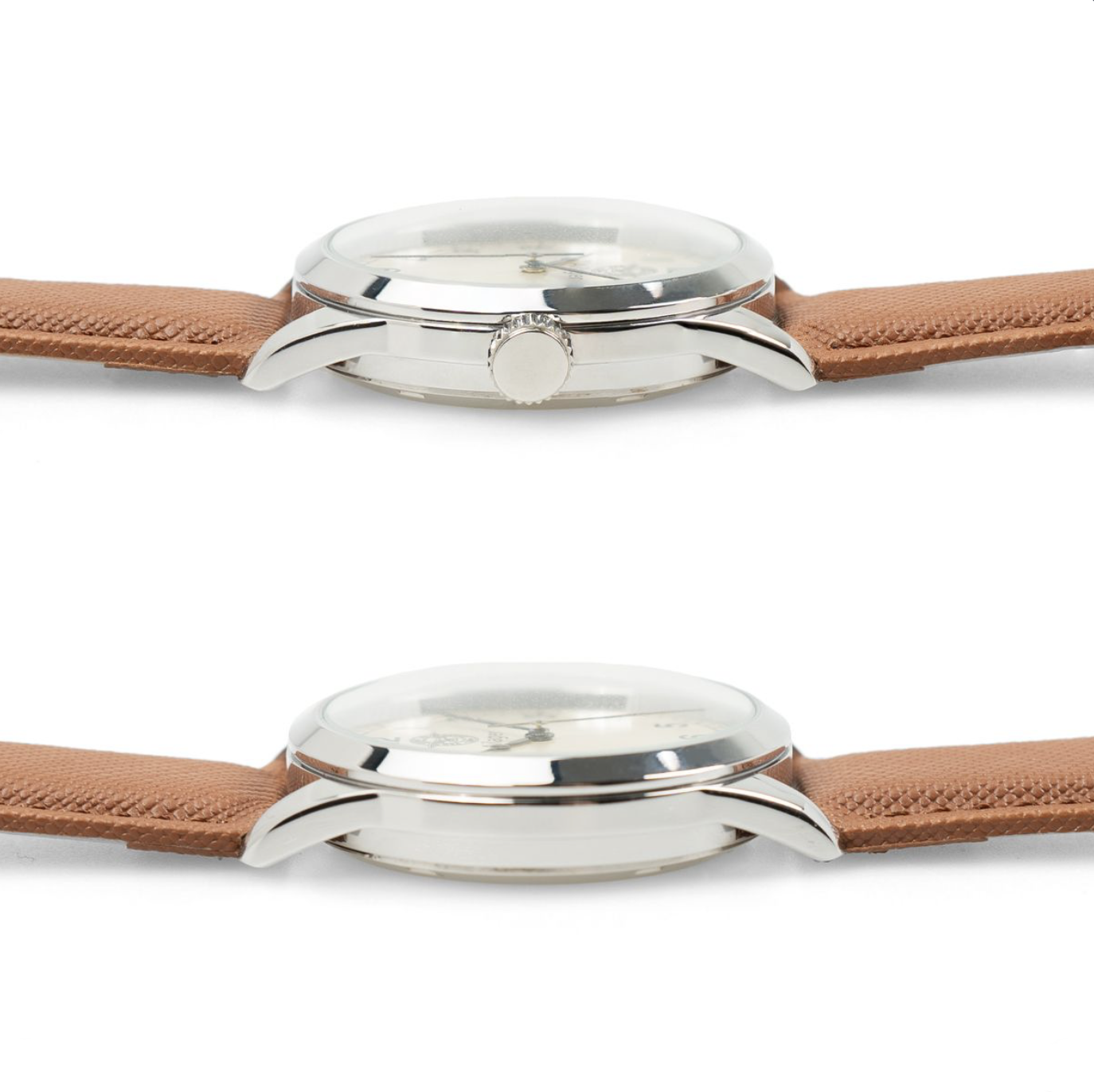 Brittisk RAF-pilotklocka - brunt armband 