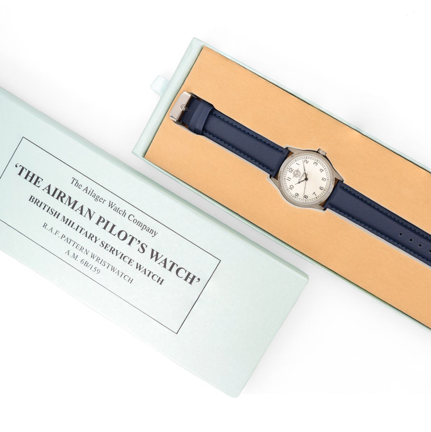 Brittisk RAF-pilotklocka - Blått armband 