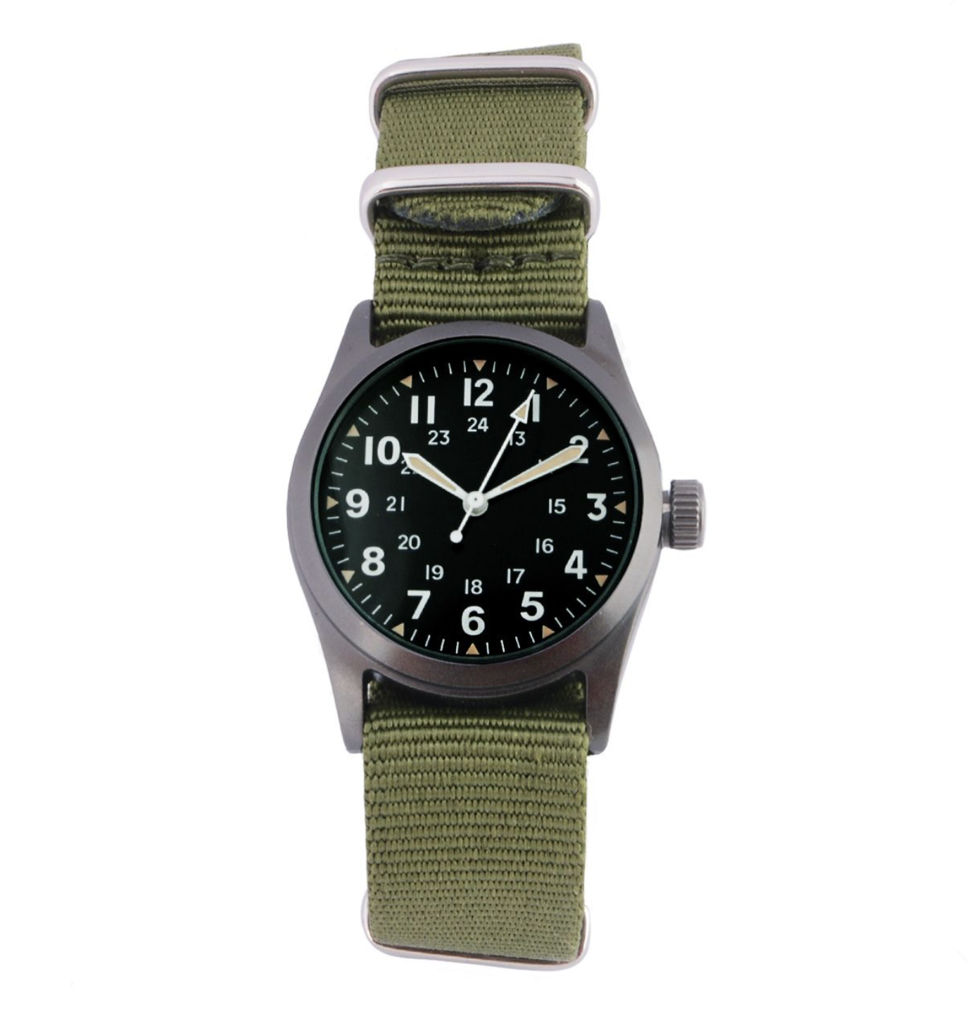 "The Grunt" amerikanskt Vietnamkrigsmönster militärtjänstarmbandsur 